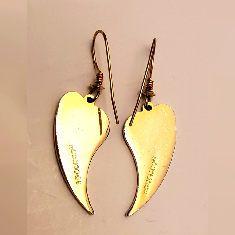 Vtg. Roccoco Dangle Earrings - Picture 5 of 7